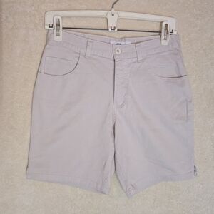 Arizona Jeans Vintage Beige Chino Shorts Flat-Front Bermuda shorts Size 7